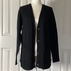 Sonoma Goods For Life Longline Cardigan Sweater, Black, Size XS